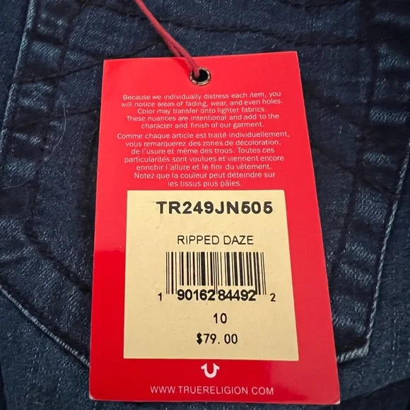 True Religion Girls Halle stretch denim mid rise super skinny jeans NWT - Picture 11 of 11